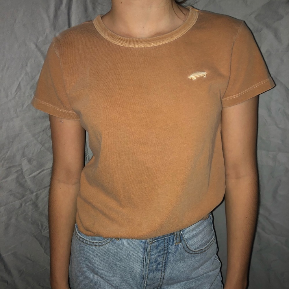 Vans | Tan Embroidered T-Shirt